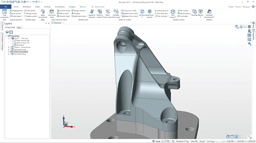 Model CAD reconstruit