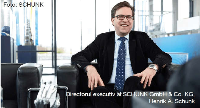 Directorul executiv al SCHUNK GmbH & Co. KG, Henrik A. Schunk