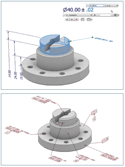 Adnotarea 3D în Autodesk Inventor 2018 (MBD)