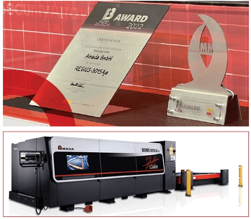 AMADA REGIUS-3015Aje a câștigat premiul EuroBLECH 2022