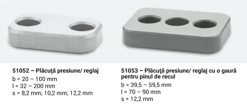 Plăcuțe presiune/reglaj